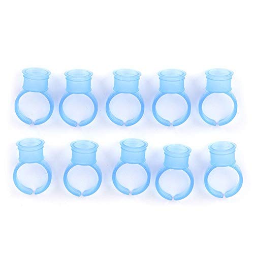 All Things Bunnies Blue Finger Ring Tattoo Wells - 10 Pack