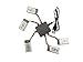 Fytoo Accessories 5 PCS 3.7V 380 mAh Li Battery+1 PCS Charger for SYMA X5A-1 X15 Rc Drone/Helicopter/Aircraft/Airplane Spare Parts