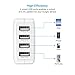 USB Wall Charger, Poweradd 4.8A/4 Port Worldwide Travel USB Charger with US/UK/EU/AU Plug for IPhone IPad Samsung Camera and Other USB Devices - White