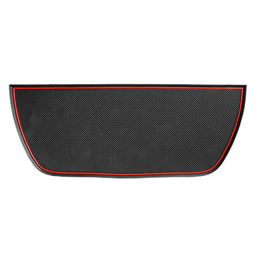 Auovo Dashboard Mat Liner for Dodge Ram Pickup 1500 2500 3500 2011-2018 Interior Accessories Car Dash Trim Rubber Pad Cover Soft Tray(1 PCS) (Red Trim)