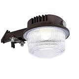 Hykolity LED Barn Light 40W, 4400lm Dusk to Dawn Yard Light with Photocell, Outdoor Security/Area Light, 5000K Daylight, 150W-300W MH/HPS Replacement, Bronze Finish, ETL Listed