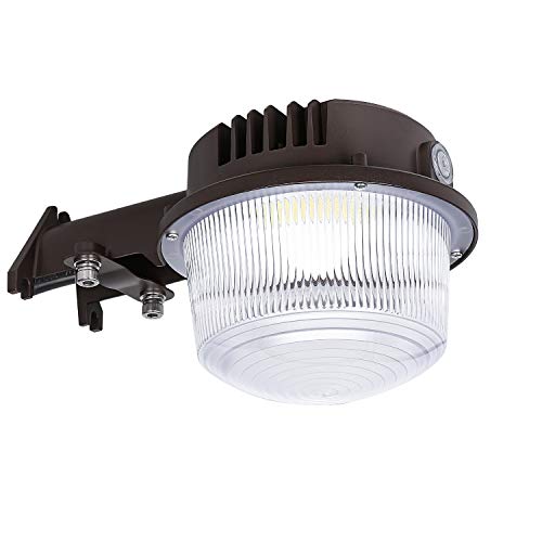 Hykolity LED Barn Light 40W, 4400lm Dusk to Dawn Yard Light with Photocell, Outdoor Security/Area Light, 5000K Daylight, 150W-300W MH/HPS Replacement, Bronze Finish, ETL Listed
