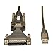 TRIPP LITE USB to RS232 Serial Adapter Cable USB-A to DB25 DB9 M/M 5-Feet (U209-005-DB25)