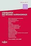 Liquidation des régimes matrimoniaux 2016/2017 - 3e éd. (Dalloz Référence) by 