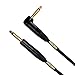 Mogami Gold INSTRUMENT-10R Guitar Instrument Cable, 1/4" TS Male Plugs, Gold Contacts, Right Angle and Straight Connectors, 10 Foot primary
