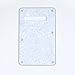 Musiclily 6 Hole Strat Back Plate Trem Tremolo Cover for Fender USA/Mexican Standard Stratocaster Modern Style Electric Guitar,4 Ply White Pearl