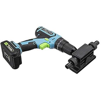 Boloniprod Portable Pump Mini Electric Drill Drives Large Flow Pump Electric Drill Powered Water Pump Used for Home, Outdoor Garden, 8mm Round Shank, Portable, Convenient Installation