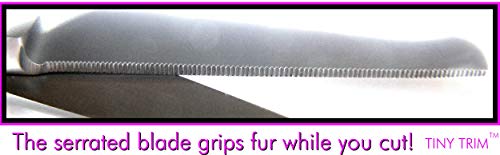 Scaredy Cut Tiny Trim 4.5" Ball-Tipped Scissor for Dog, Cat and All Pet Grooming - Ear, Nose, Face & Paw Small Safety Scissor - Image 3