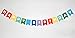 Premium Layered Felt Happy Birthday Banner Bunting Laser Cut 60 inches wide - Rainbow Flags
