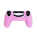 HDE Silicone Controller Skin for PS4 DualShock Controllers Colorful Protective Grip for Sony Playstation 4 Wireless Game Controllers (Light Pink)