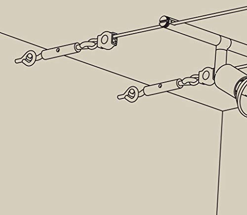 Paulmann 17803 kabelsysteem kabelaccessoires span-montageset plafondlamp chroom hal metaal draadkabel - Afbeelding 3