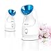 KINGDOMCARES Facial Steamer Warm Mist Moisturizing for Unclogs Pores Blackheads Acne Cleanse Humidifier for Home Facial Sauna Spa Blue