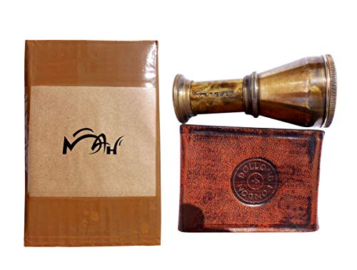 MAH Pocket Telescope with Leather Box - Best Gift for Anyone. C-3230