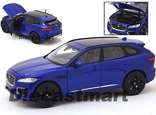 24070 Jaguar F PACE SUV 1:24 DIECAST Model CAR Blue / RED (Blue)