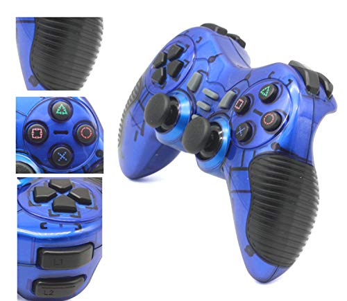C-Zone 6 in 1 2.4G Wireless Technology Gamepad/Game Controller for PC/PS1/PS2/PS3/PC360/Android TV/TV Box/PC/Tablet-Blue