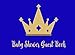 Baby Shower Guest Book: Little Royal Prince Blue and Gold Crown, Welcome Baby Boy Sign in Guestbook Keepsake with Gift Log by TooCute Press