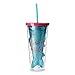 Mermaid Insulated Plastic Tumbler Cup: Tri-Coastal Design Reusable Shatterproof Drinking Glass Tumblerswith Lid & Straw - Double Wall BPA Free Dishwasher Safe Glassware Cups - Mermaid Vibes