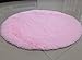 F-F Princess Dream Round Shaggy Area Rugs and Carpet Super Soft Bedroom Carpet with a Heart Rug,for Kids Play,Round 47.2