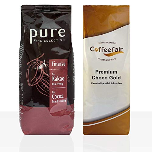 Tchibo Pure Finesse 10 x 1kg + Coffeefair Premium Choco Gold 1kg Kakao