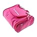 KevenAnna Hanging Men Toiletry Bag Portable Travel Toiletry Bag for Women Hanging Toiletry Kit Organizer for Travel Accessories and Toiletries (Pink)