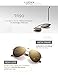 LUENX Aviator Sunglasses Women Men Polarized Driving Sun Glasses Mirrored Gold Lens Gold Metal Frame Large 60mm