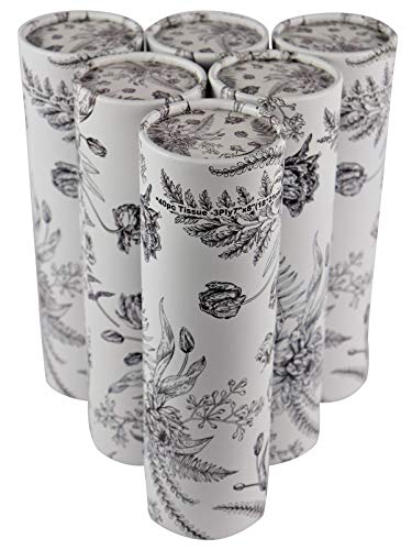 Facial Tissues 3-ply Perfect Car Tissue Holder for Travel & Home Improved Soft Quality Designed for Fun by Crabtree Collection (6-Pack Vintage Floral Canisters)