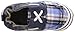 Robeez Connor Soft Sole Crib Shoe (Infant), Plaid Multi, 6-12 Months M US