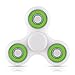 Toplay Fidget Spinner Toy Stress Reducer Ceramic Bearing - Perfect For ADD, ADHD, Anxiety, and Autism Adult Children (White-green)