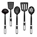 KitchenAid Gourmet 5-Piece Kitchen Tool Set, Black, 3.2 x 11.4 x 12.8 inches - KN468BXOBA primary
