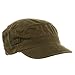 Washed Cotton Fitted Army Cap-Dark Olive L-XL