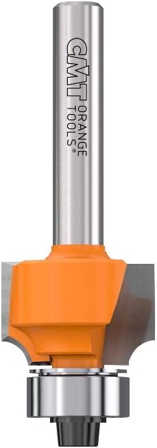 CMT 838.190.11 Roundover Bit, 1/4-Inch Shank, 1/8-Inch Radius, Orange, 0.75 inches diameter, 0.5 inches length