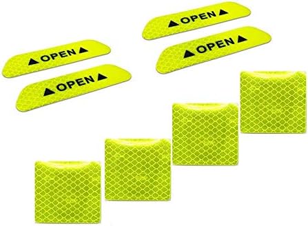 Prismatic Reflective Tape-Car Door Warning Reflective Sticker Outdoor Sticker for - Anti Collision 8 pcs