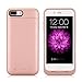 iPhone 6S Plus 6 Plus Battery Case 6800mAh TQTHL Portable Charger Case Rechargeable Extended Battery Pack Protective Backup Charging Case Cover for iPhone 6 Plus/6s Plus 5.5 inch-Rose Gold