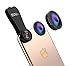 BVH Pro 3 in 1 Camera Lens Kit 185° Fisheye Lens + 0.65X Wide Angle Lens + 10X Macro Lens with Universal Clip for iPhone 7/8 Samsung S7/S8 Edge and Most Smartphones.