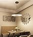 Ganeed Chandeliers,Crystal Glass Chandelier,Pendant Lighting Ceiling Lights Fixtures for Living Room Bedroom Restaurant Porch Dining Room,One Rings (Dia 11.8
