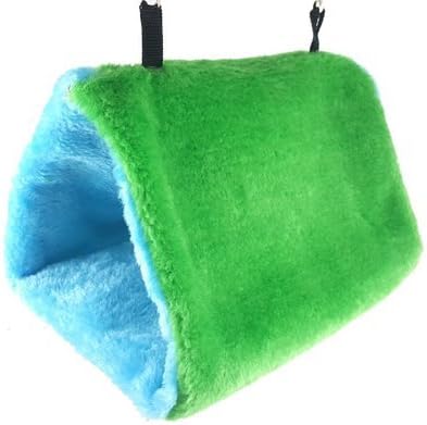 Qin ChenChen Green Plush Bird Parrot Shed Hammock Warm Hut Nest