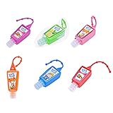 Jangmener 30ML Mini Hand Sanitizer Fruit Scented Disposable No Clean Travel Portable Clean Moisturizing Safe Gel Reusable Bottle With Hanging Rope(Color Random)