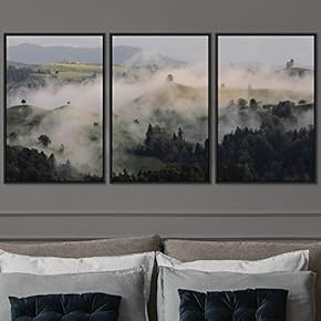 signwin 3 Piece Framed Canvas Wall Art Foggy...