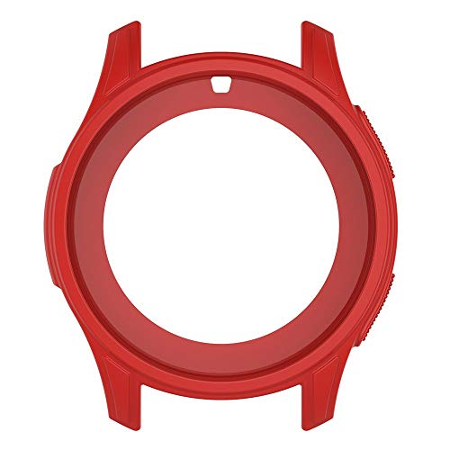 Lywey 1PC Soft TPU Prevent Scratches Protection Silicone Full Case Cover Best for Gear S3 Frontier/Galaxy Watch 42MM / 46MM (42MM, Red) - Thumbnail 3