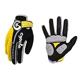 Cgecko Men's Reflex Gel Bike Full Finger Glove Cycling Skiing Skateboard Shock Pads