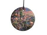 Trend Setters Disney Thomas Kinkade Lady and The Tramp Hanging Glass