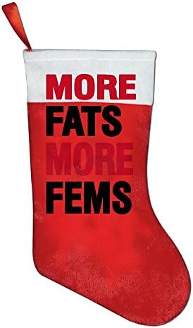 Etrfr Beautiful More Fats More Fems Colorful Christmas Stockings Gifts Hanging Socks For Xmas Christmas Holiday Stockings Stuffers