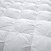 ROSECOSE Luxurious Goose Down Comforter King Size Duvet Insert Pinch Pleat 1200 Thread Count 750+ Fill Power 100% Cotton Shell Hypo-allergenic Down Proof with Tabs (King,White,Pinch Pleat)