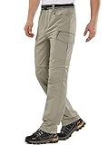 Mens Outdoor Hiking Convertible Fishing Cargo Lightweight Quick Dry Nylon Pants 6062