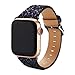 Moonooda Glitter Watch Band Compatible with Apple Watch Bands 38mm 40mm 42mm 44mm Bling Cute Women Wristband Sparkle Shiney Smartwatch Bands Strap Compatible with iWatch Series SE 6 5 4 3 2 1, Black