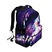 ZZKKO Rainbow Unicorn Abstract Art Boys Girls School Computer Backpacks Book Bag Travel Hiking Camping Daypack