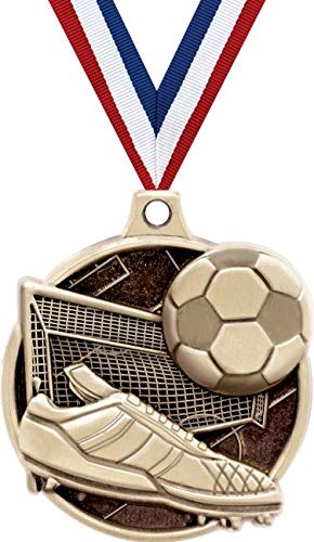1 5 インチ サッカーメダル ゴールドサッカーチャレンジャー賞 メダル プライム B07gjxtfjj