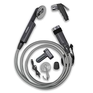 Colapz Oplaadbare campingdouche, draagbare douche voor honden, Jet Wash voor fietsen, 1 douchekop, 1 straalkop, draagtas…