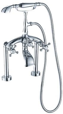 SHILIYOUPIN Bathroom faucet£¬ Modern Tub Faucet And Shower Rain Shower Handshower Included Pullout Spray with Brass Valve Single Handle Two Holes Bathroom Faucet