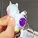 PooPoo Llama (Glitter Pooping Llama) Keychains White & Brown Complete Gift Set Party Bundle - 4 Pack (2 of Each Color)